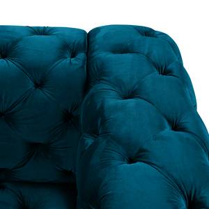 Sofa Leominster (3-Sitzer) Samt - Marineblau