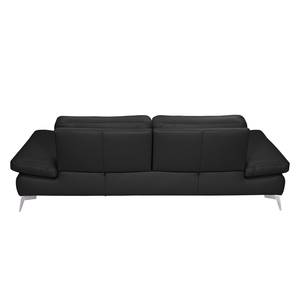 Sofa Levy (3-Sitzer) Echtleder Echtleder - Schwarz