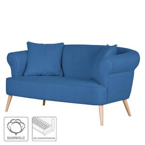 Sofa Lilou (2-Sitzer) Webstoff Meerblau