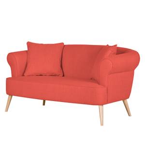 Sofa Lilou (2-Sitzer) Webstoff Rot