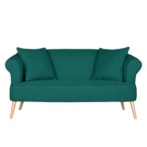 Sofa Lilou (2-Sitzer) Webstoff Türkisgrün