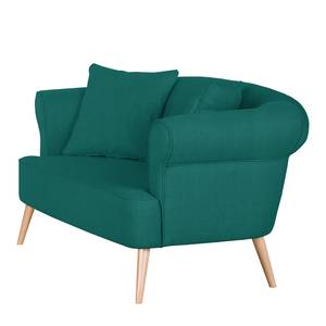 Sofa Lilou (2-Sitzer) Webstoff Türkisgrün