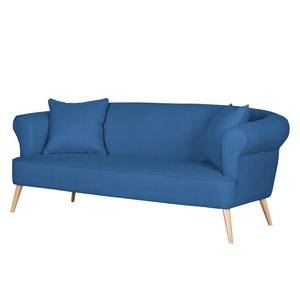 Sofa Lilou (3-Sitzer) Webstoff Meerblau