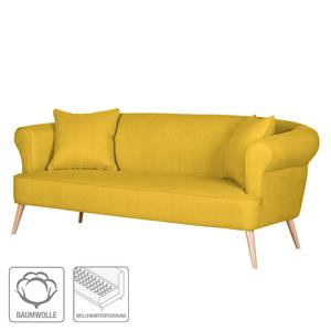 Sofa Lilou (3-Sitzer) Webstoff Senfgelb