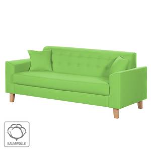 Sofa Viona II (2-Sitzer) Baumwollstoff Grün