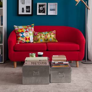 Sofa Little (2-Sitzer) Stoff Rot - Rot