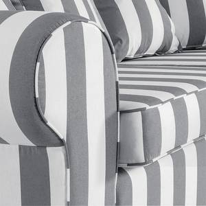 Canapé Colmar (2 places) Tissu gris à rayures - Gris