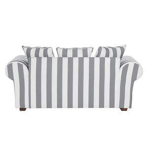 Sofa Colmar (2-Sitzer) Webstoff Grau gestreift - Grau