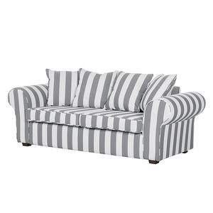 Sofa Colmar (3-Sitzer) Webstoff Grau gestreift