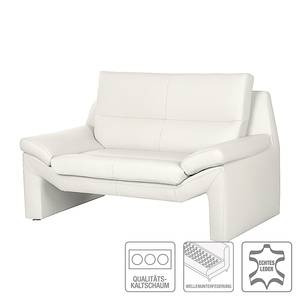 Sofa Longford (2-Sitzer) Echtleder Echtleder - Weiß