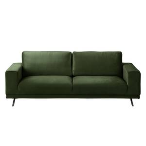 Sofa Lorcy (2,5-Sitzer) fluweel - Antiek groen