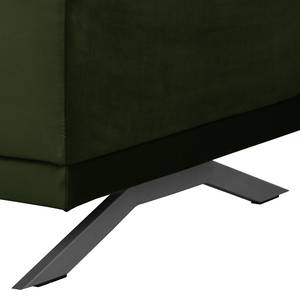 Sofa Lorcy (2-Sitzer) fluweel - Antiek groen