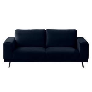 Sofa Lorcy (2-Sitzer) fluweel - Donkerblauw