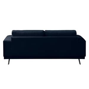 Sofa Lorcy (2-Sitzer) fluweel - Donkerblauw