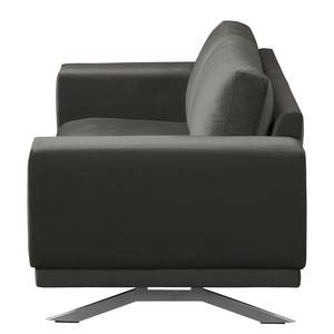 Sofa Lorcy (2-Sitzer) fluweel - Grijs