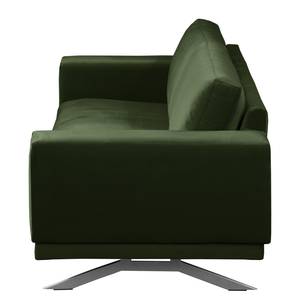 Sofa Lorcy (3-Sitzer) fluweel - Antiek groen