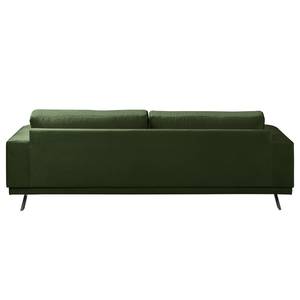 Sofa Lorcy (3-Sitzer) fluweel - Antiek groen