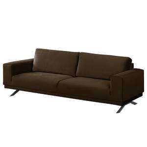 Sofa Lorcy (3-Sitzer) fluweel - Bruin