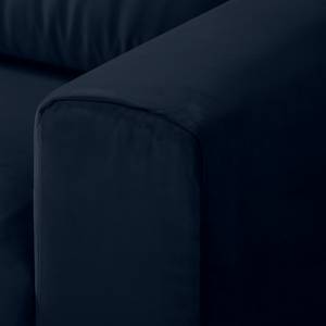 Sofa Lorcy (3-Sitzer) fluweel - Donkerblauw