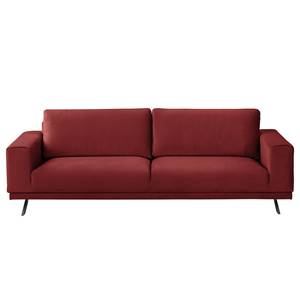 Sofa Lorcy (3-Sitzer) fluweel - Rood