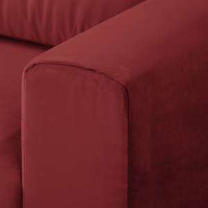 Sofa Lorcy (3-Sitzer) fluweel - Rood