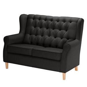 2-Sitzer Sofa Luro Webstoff Inas: Anthrazit