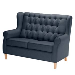 Bankstellen Luro 2-1 (2-zitsbank, fauteuil) - structuurstof - Geweven stof Inas: Donkerblauw