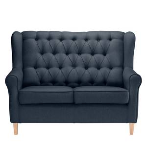 Bankstellen Luro 2-1-1 (2-zitsbank, fauteuil, fauteuil) - structuurstof - Geweven stof Inas: Donkerblauw