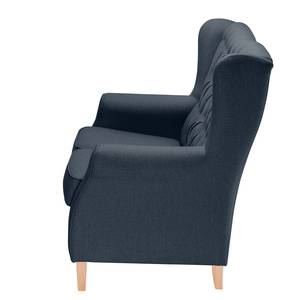 Bankstellen Luro 2-1 (2-zitsbank, fauteuil) - structuurstof - Geweven stof Inas: Donkerblauw