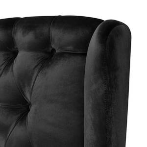 2-Sitzer Sofa Luro Samt Gala: Schwarz