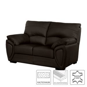 Sofa Luzzi (2-Sitzer) Echtleder Dunkelbraun