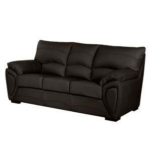 Sofa Luzzi (3-Sitzer) Echtleder Echtleder - Dunkelbraun