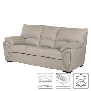 Sofa Luzzi (3-Sitzer) Echtleder Echtleder - Taupe