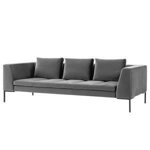 3-Sitzer Sofa MADISON Samt Shyla: Grau