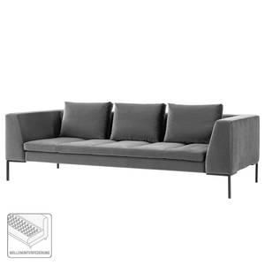 3-Sitzer Sofa MADISON Samt Shyla: Grau