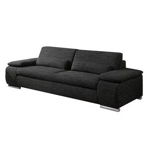 Sofa Madison (3-Sitzer) Strukturstoff Schwarz