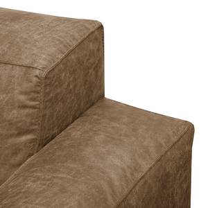 2-Sitzer Sofa LORALAI Microfaser Pina: Braun