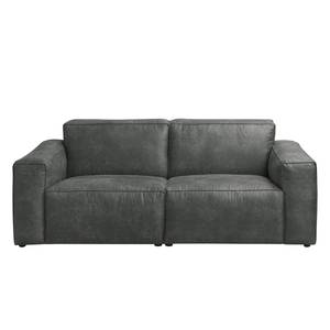 2-Sitzer Sofa LORALAI Microfaser Pina: Dunkelgrau