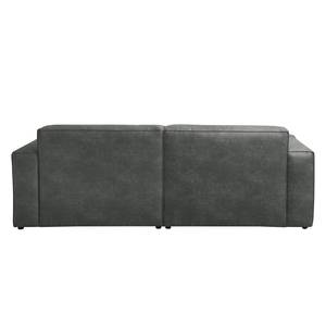 2-Sitzer Sofa LORALAI Microfaser Pina: Dunkelgrau