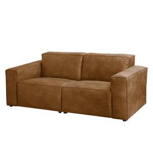 2-Sitzer Sofa LORALAI Microfaser Pina: Cognac