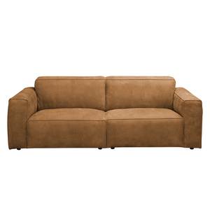 2-Sitzer Sofa LORALAI Echtleder Kena: Cognac