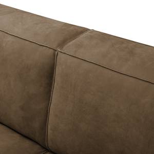 2-Sitzer Sofa LORALAI Echtleder Kena: Braun