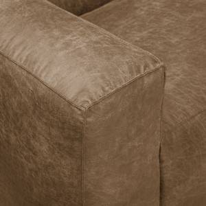 3-Sitzer Sofa LORALAI Microfaser Pina: Braun