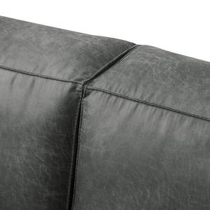 3-Sitzer Sofa LORALAI Microfaser Pina: Dunkelgrau