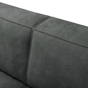 3-Sitzer Sofa LORALAI Echtleder Kena: Anthrazit