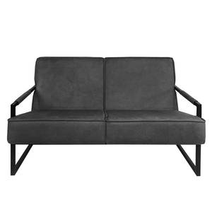 Sofa Manchester IV (2-Sitzer) Antiklederlook - Dunkelgrau
