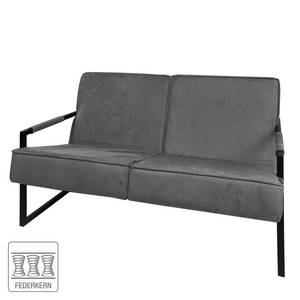 Sofa Manchester IV (2-Sitzer) antieke leerlook - Grijs