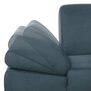 Boxspring-Sofa Maradi (2-Sitzer) Microfaser - Marineblau