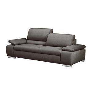 Sofa Masca (2-Sitzer) Strukturstoff Grau-Braun