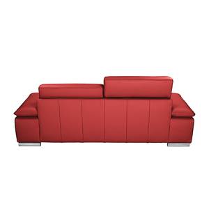 Sofa Masca (3-Sitzer) Echtleder Echtleder - Karminrot